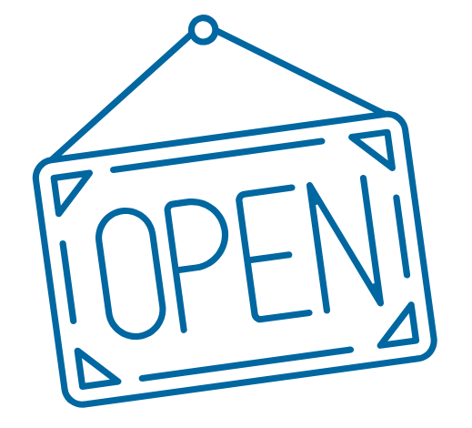 Open sign illustration